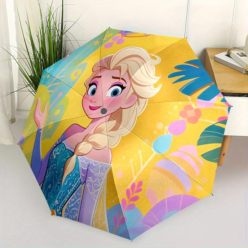 

Elsa, Frozen Automatic Opening and Closing Umbrella, Compact Travel Umbrella, Lightweight and Portable, Suitable for Beach Commuting Busines