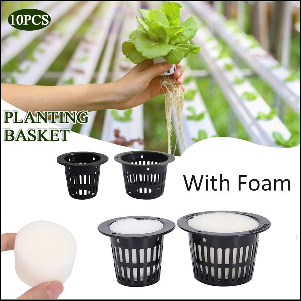 

Aeroponic Foam Insert Plant Grow Hydroponic Vegetable Planting Basket Mesh Pot Net Cup Nursery Pots A