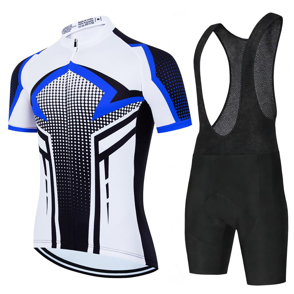 Herren Fahrradbekleidung Mann Fahrradtrikot Mtb Mann Radsportbekleidung Fahrrad für Männer Bycicle Mountainbikes Kurze Trägerhose Radhose Sommer