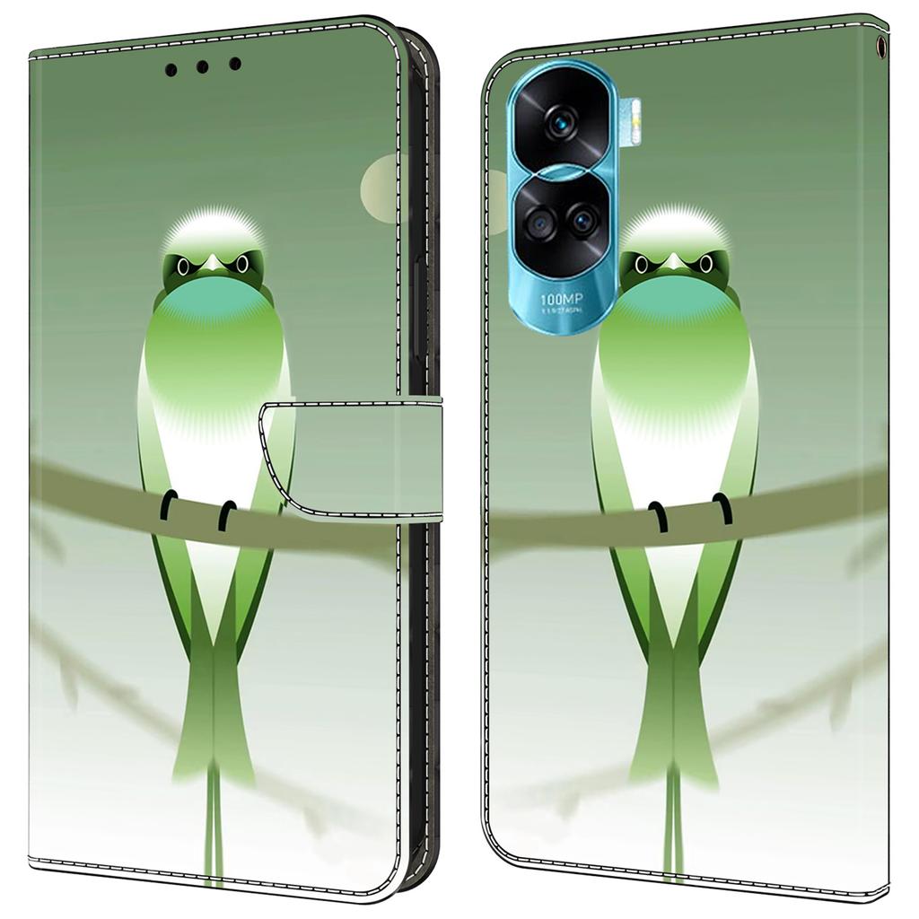 Für Honor 90 Lite 5G/X50i 5G Hüllen Magnetische Handyhülle Musterdruck Brieftasche Kratzfeste Handyhülle