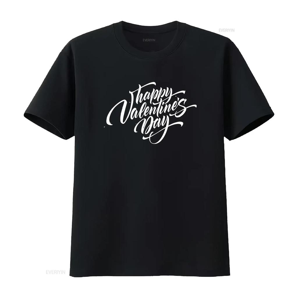 Happy Valentine S Day Cute T Shirt for Men Perfect Party or Idea Black X Large vintage Washed Soft Breathable designer clothes