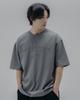 PSSHOPPER Original Logo High-Density Back Cut Short Sleeve T-Shirt [Gray]