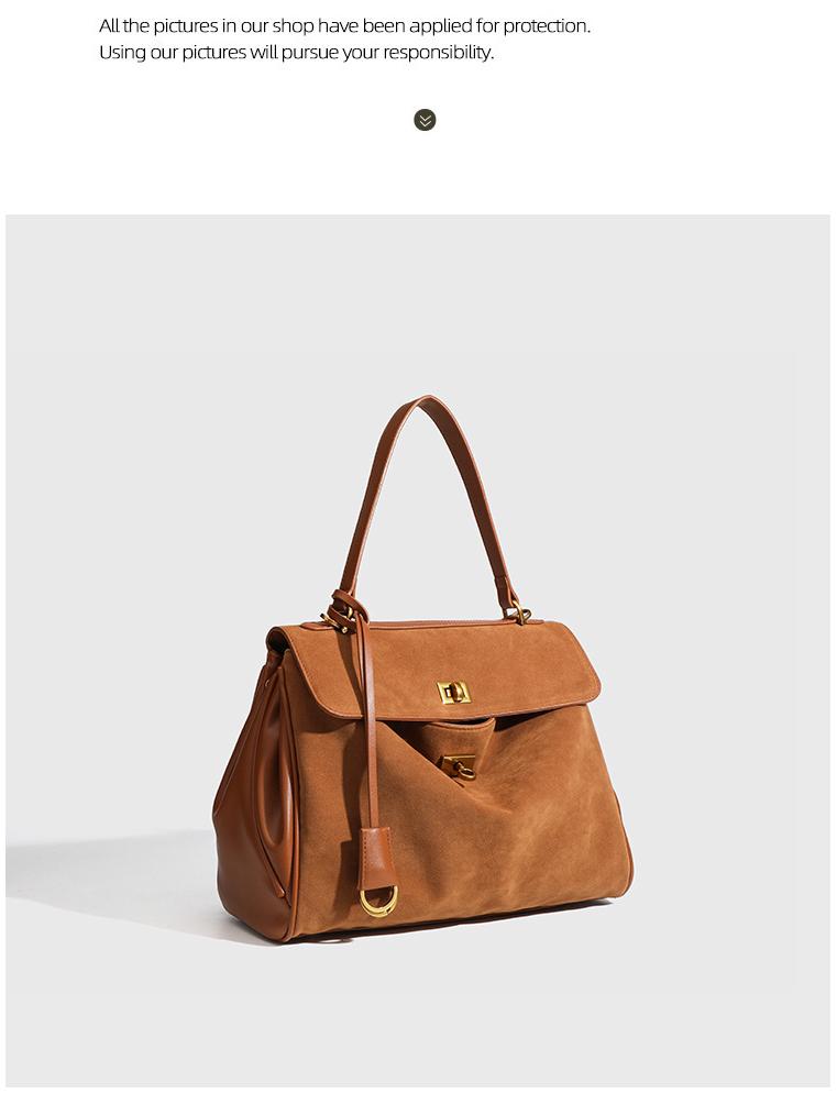 2025 Echte Leder Große Rodeo Tote: Verriegelbare Kelly Bag für Freizeit oder Pendeln, Schulter- und Crossbody-Handtasche für Damen