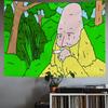 The BBig Lez SShowS Tapestry House Bedroom Living Bar Garden Microfiber Decoration Background Art Custom Banner