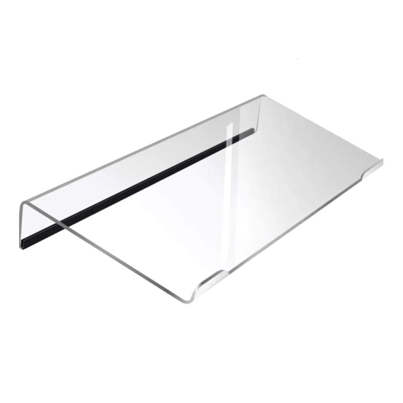 Acrylic Computer Keyboard Stand 78-Keys Keyboard Riser Lift Tray Non-Slip Transparent Desktop Keyboard Holder Office Supplies