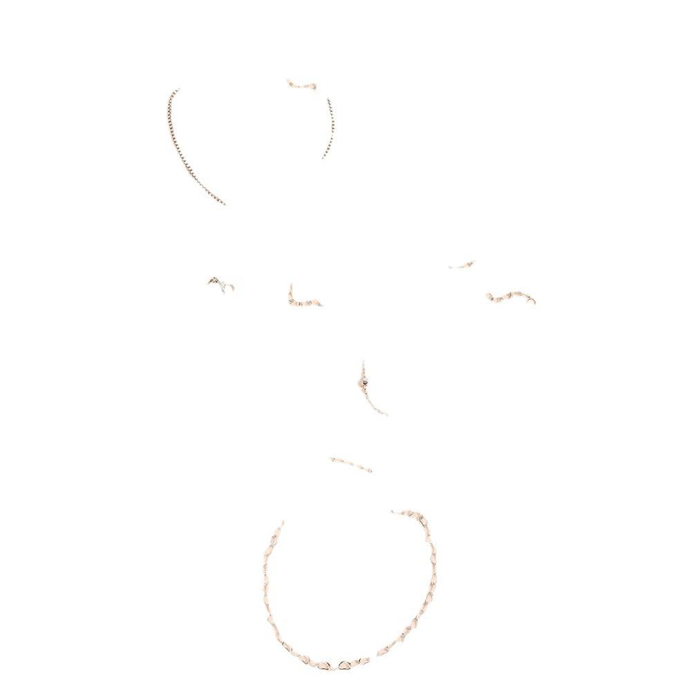 Ensemble de bracelets multi-éléments élégants et polyvalents, bracelet vintage incrusté de diamants, bague réglable découpée bohème