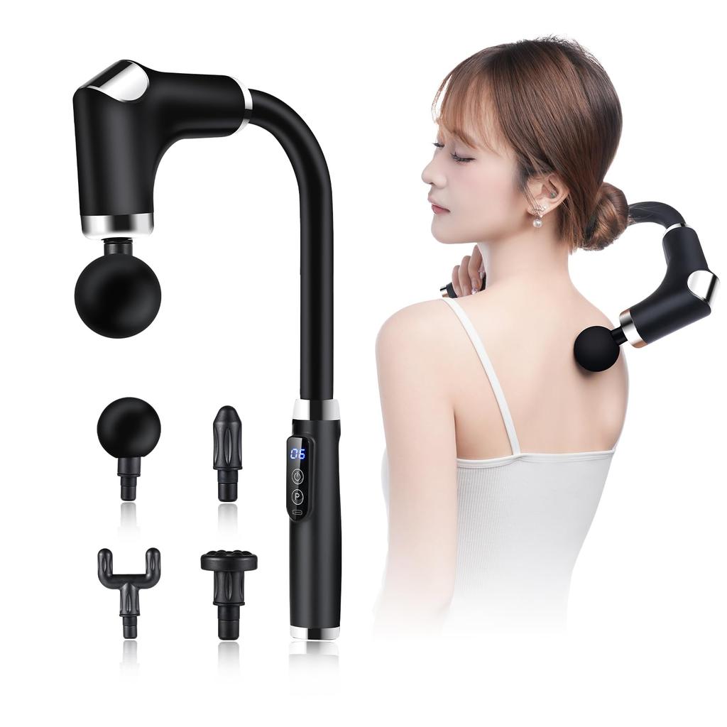 Myofascial Release Gun Vibration 6 Powerful Vibration Variable Speed Manual Handheld Back Release Electric Fast 2000mAh Large Full Body Elastic