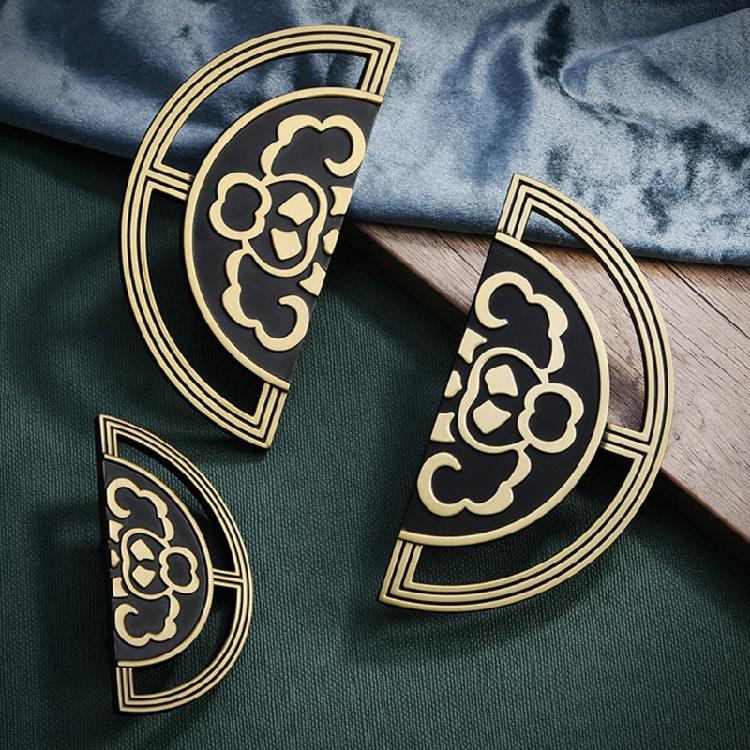 Zinc Alloy Cabinet Cupboard Drawer Pull Semi-circular Home Furniture Handle