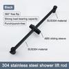 304 Stainless Steel Shower Slide Bars Adjustable Shower Slide Bar Bath Handheld Shower Rail No Punching Shower Lifter