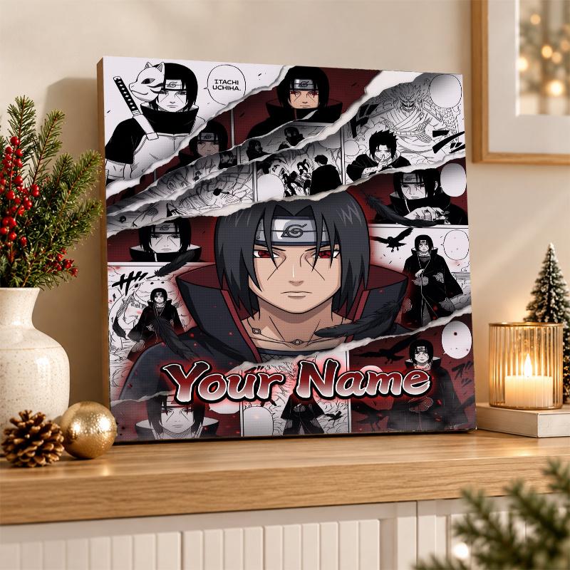 Itachi Uchiha Custom Name Diamond Painting Personalized 5D Full Drill DIY Diamond Art Home Decor