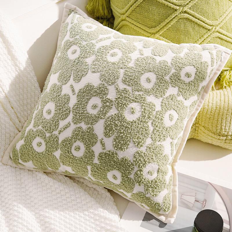 Sunflower Sofa Pillow 45x45 Pastroal Pillowcase for Home Decoration Throw Pillows Easy To Disassemble and Wash Cushions