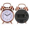 Alarm Clock Vintage Retro Silent Pointer Clocks Playing Bell Loud Alarm Clock with Light