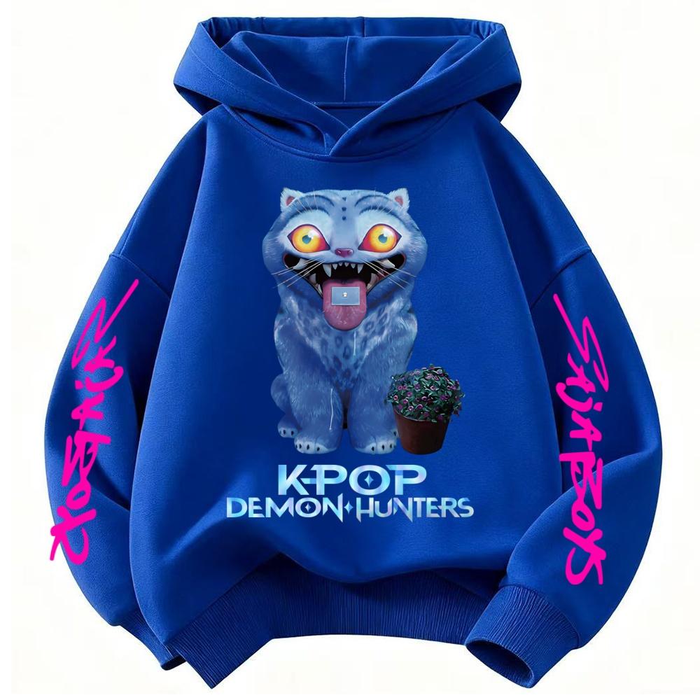 Hoodie KPop Devil Hunter Pattern Children's Sweatshirt Warm Girls' Hoodie Pullover 2025 Fashion Sudadera Printed Top
