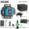 16-Line Green Laser Level: Wall-Mounted, Floor, High-Precision, Remote Control, Auto-Leveling for Outdoor Use