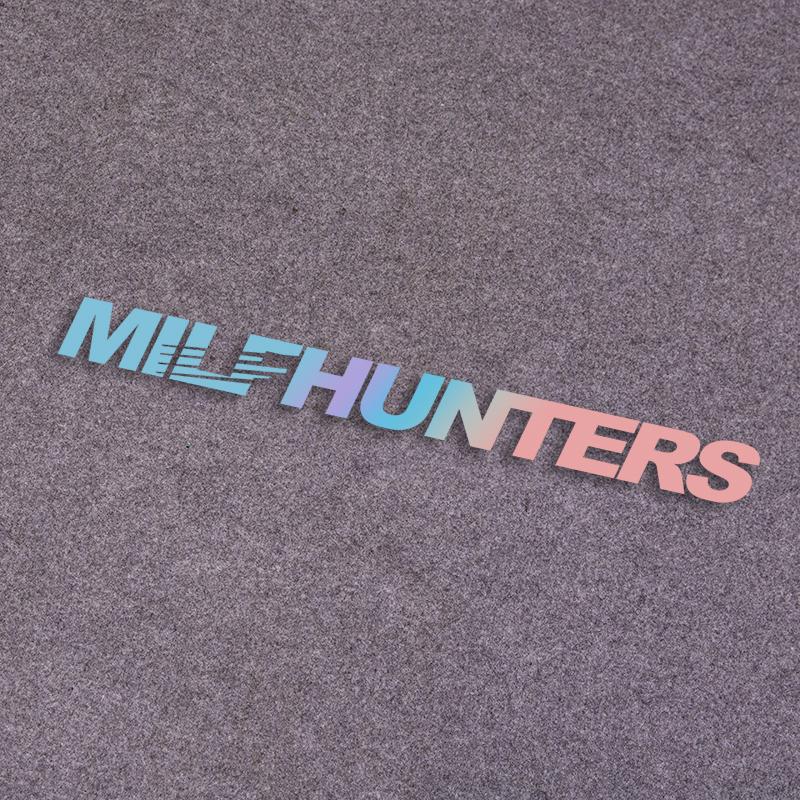 

MILFHUNTERS Car Decoration Stickers Waterproof Non-fading Decals Vinyl Reflective Windshield Large Size Stickers 98.5cmX8.8cm
