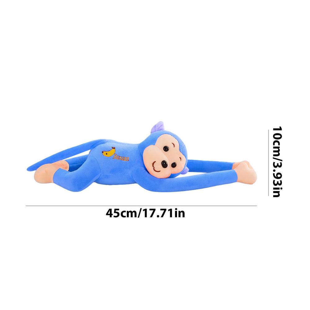 Long Arm Ape Monkey Plush Toys Cartoon Chimpanzee Stuffed Doll Birthday Cartoon Gift for Kids Girls Boys Size 45cm