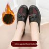 2025 Spring Slip-On Leather Flats for Middle-Aged Women