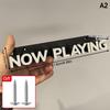 Nástěnný stojan na vinylové desky „Now Playing“ Plastový stojan na alba Vhodný pro, Kancelář a obchod s deskami - Úspora místa