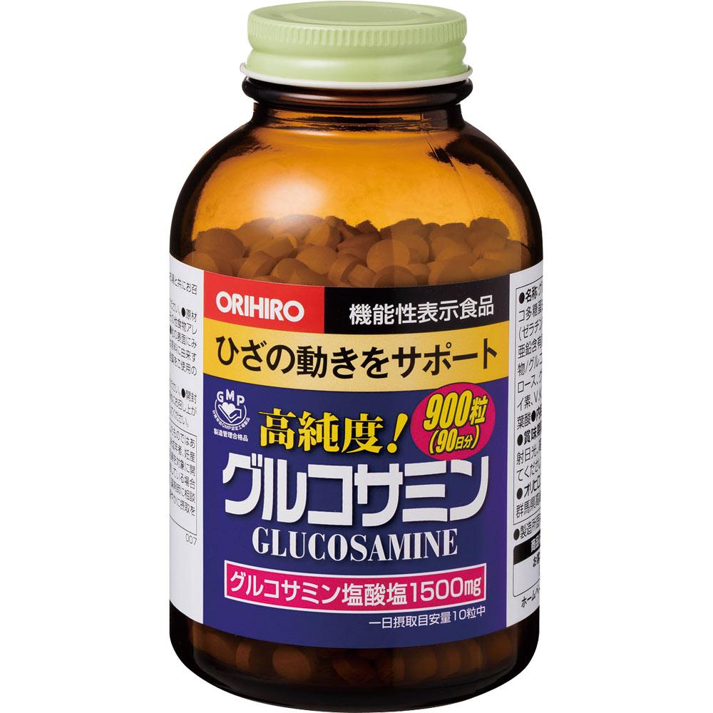 Orihiro High-Purity Glucosamine Tablets Value Size 900 Tablets Joint & Muscle Relief Glucosamine