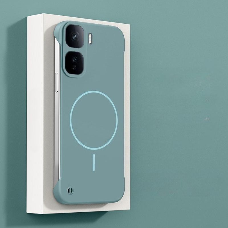 For Magsafe Frameless Case For VIVO IQOO Neo 11 Ultra Thin Hard PC Frosted Wireless Charging Shockproof Back Case for IQOO Neo11