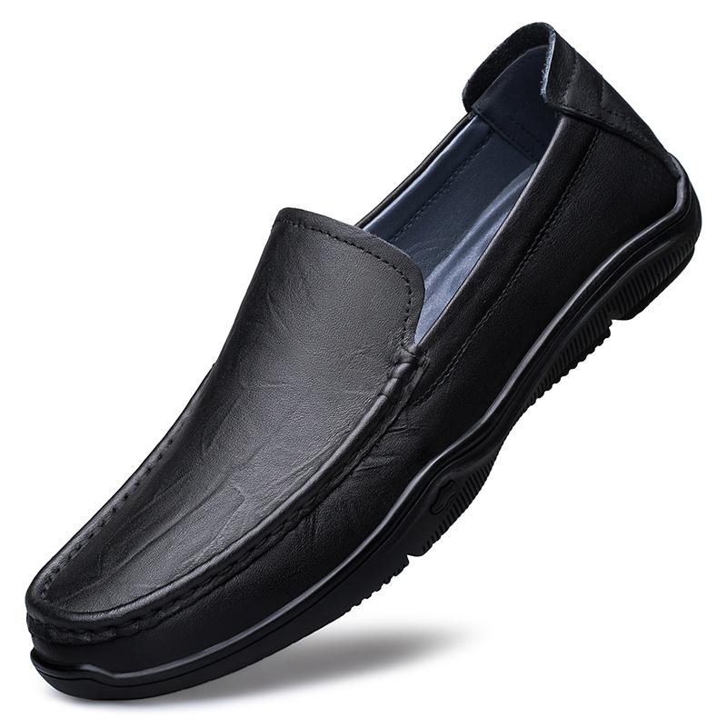 Genuine Leather luxury Penny Men's Loafers and Slip-ons Casual Shoes Man Moccasins 2026 Summer Slip-On Flats Mens Driving Shoes