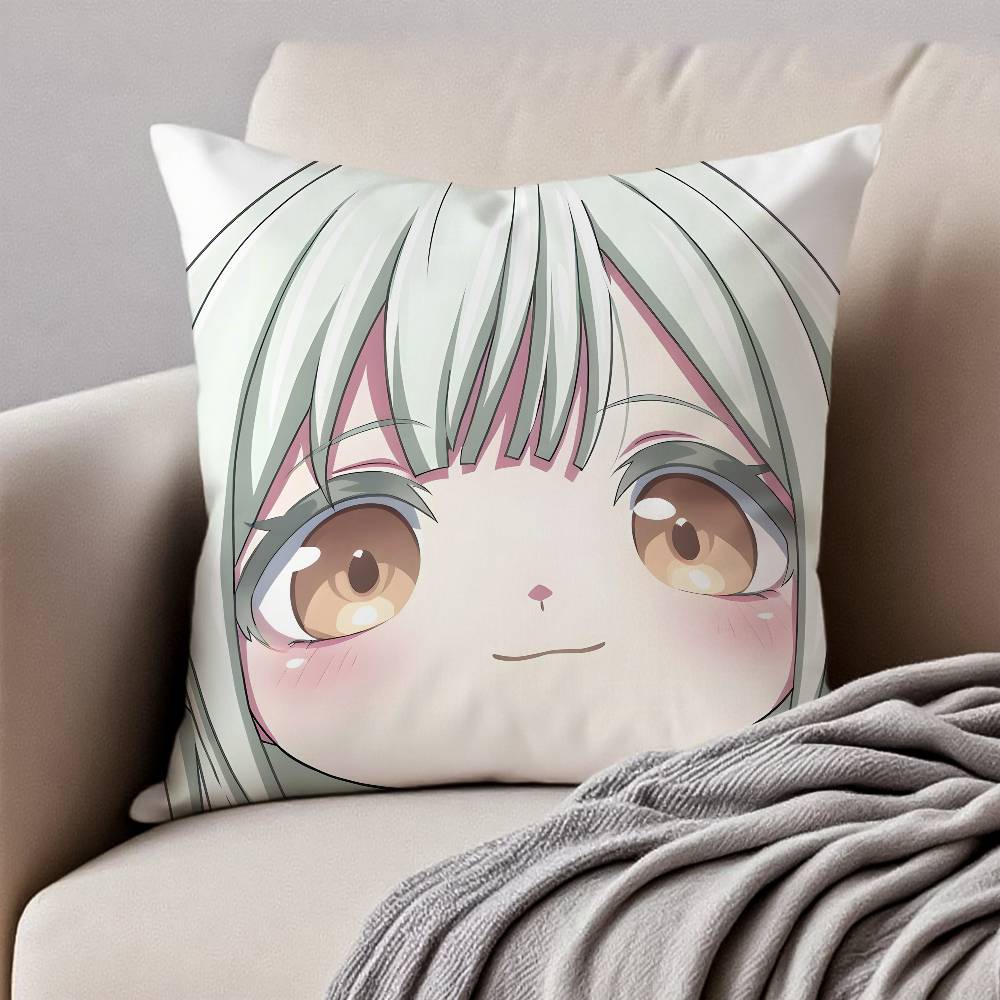 BanG Dream Ave Mujica Pillow Case Anti-dustmite Pillowcase Invisible Zipper Silky Short Plush Sofa Cushion Cover