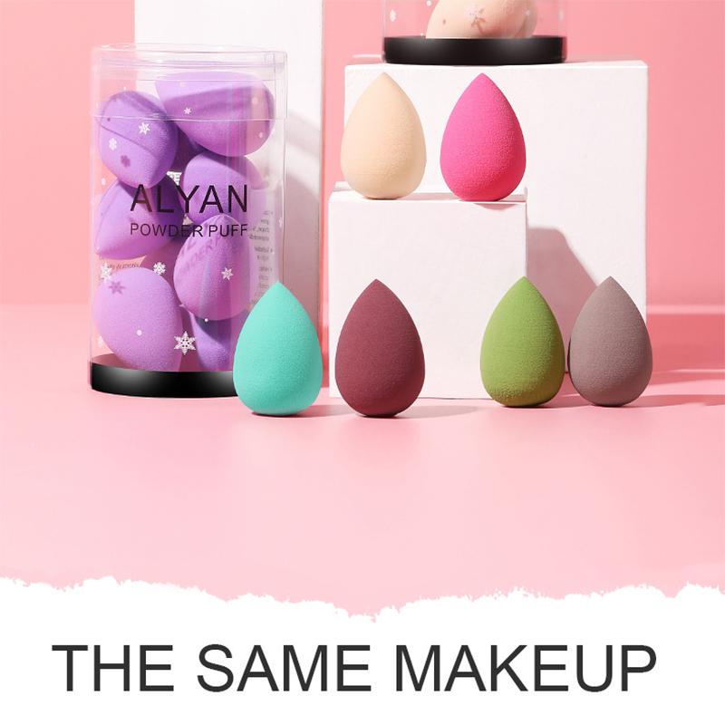10 pcs/set Mini Beauty Egg Makeup Sponge Cosmetic Puff Dry Wet Makeup Sponge Puff Cushion Foundation Powder Make Up Accessories