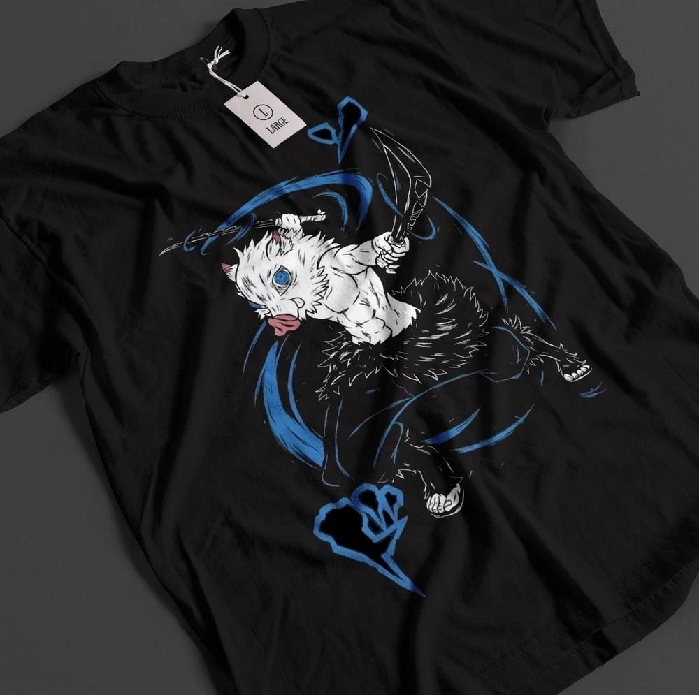 Demon Slayer Shirt Inosuke TShirt Tanjiro KNY Kokushibo Anime Muzan Doma Tee