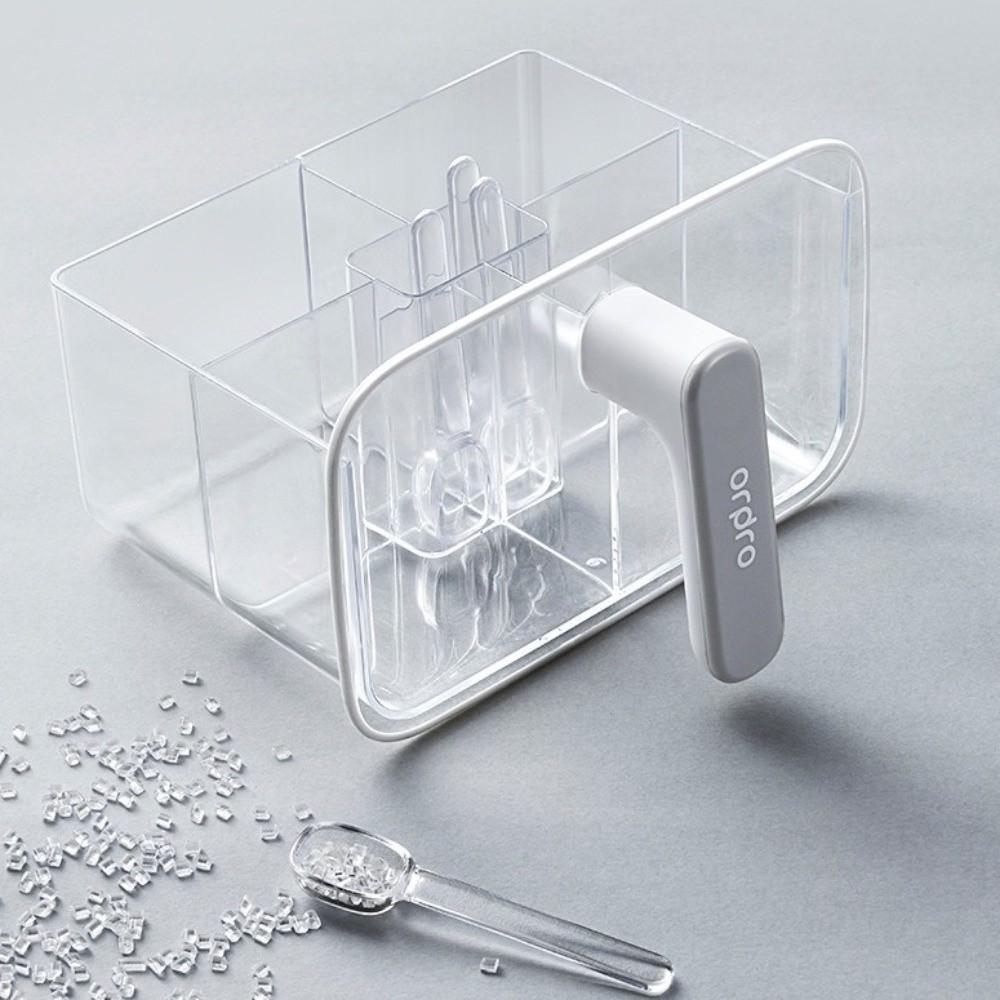 Wall Mount Seasoning Storage Box with Spoon Seasoning Container Spice Rack Kitchen Supplies