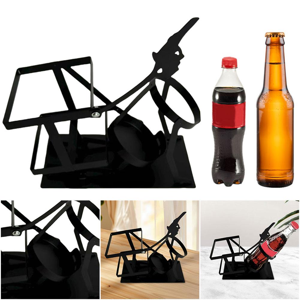 Retro Metall Rotweinregal Bier Whisky Weinflaschen Ausstellungsregal Ständer Schädel Metall Weinregal Lustiger Metall Schädel Skelett Bar Deko