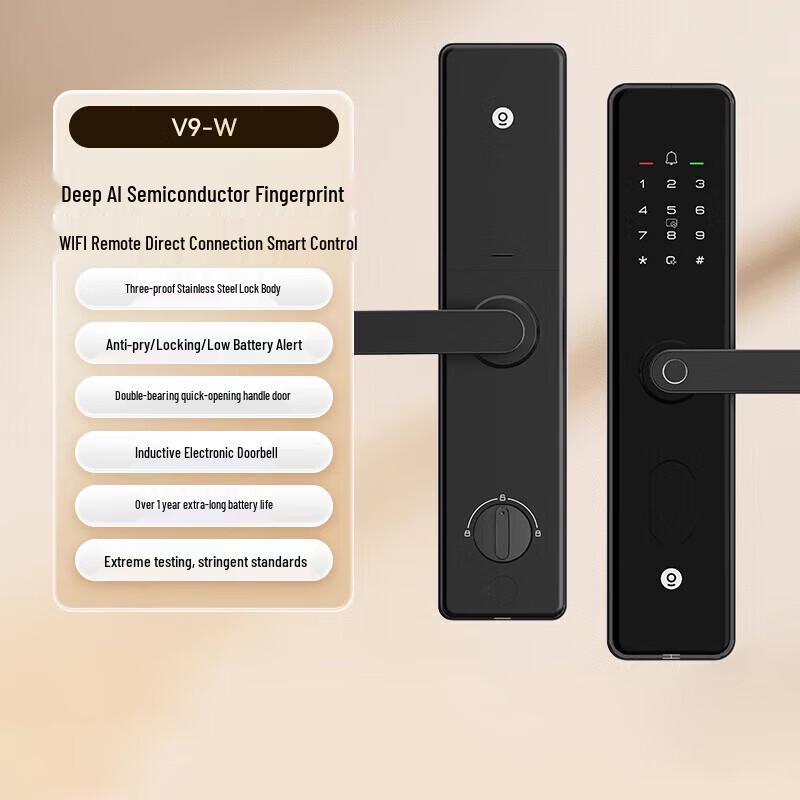 KAADAS V9-W Smart Fingerprint Door Lock