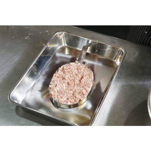 EBM 18-8 Hamburger Steak Rings, Oval, 200g