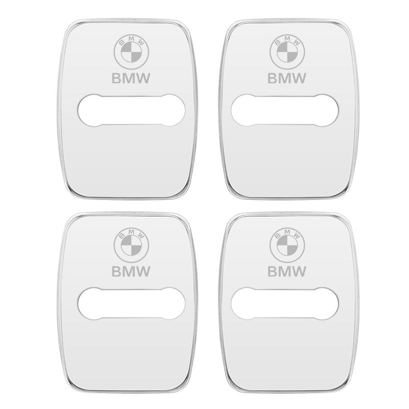 4PCS Car Door Lock Cover Stainless Steel Protective Cover Accessories for BMW E90 E60 E71 F30