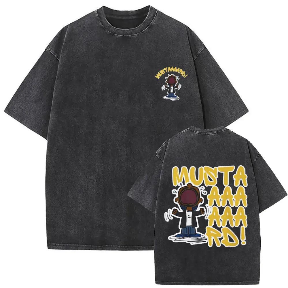 Limited Washed Vintage Rapper Kendrick Lamar DAMN Double Sided Print T-shirt Men Women Hip Hop Fashion Street Oversized T Shirts