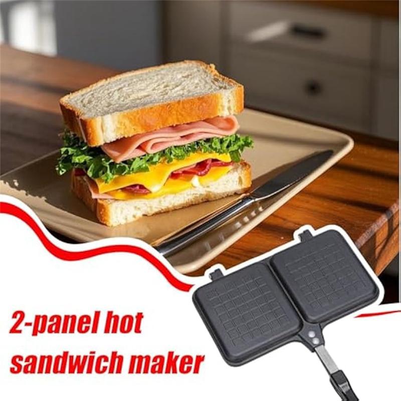 ABUL-Thermal Sandwich Maker For Kitchen, Toasted Sandwich Maker, Double-Sided Toaster Pan Non-Stick Cheese Melter Grill