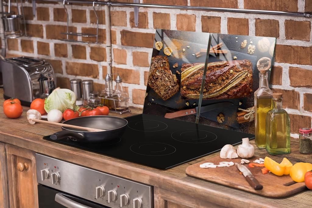 SZKLANA PŁYTA OCHRONNA NA KUCHENKĘ 70x52 CHLEB