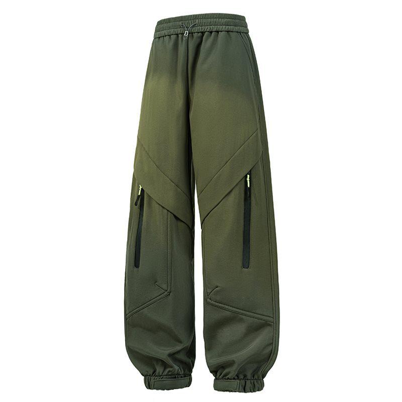 

K8820 Autumn Men s Casual Wide-Leg Paratrooper Mountaineering Pants 3XL армія зелений колір