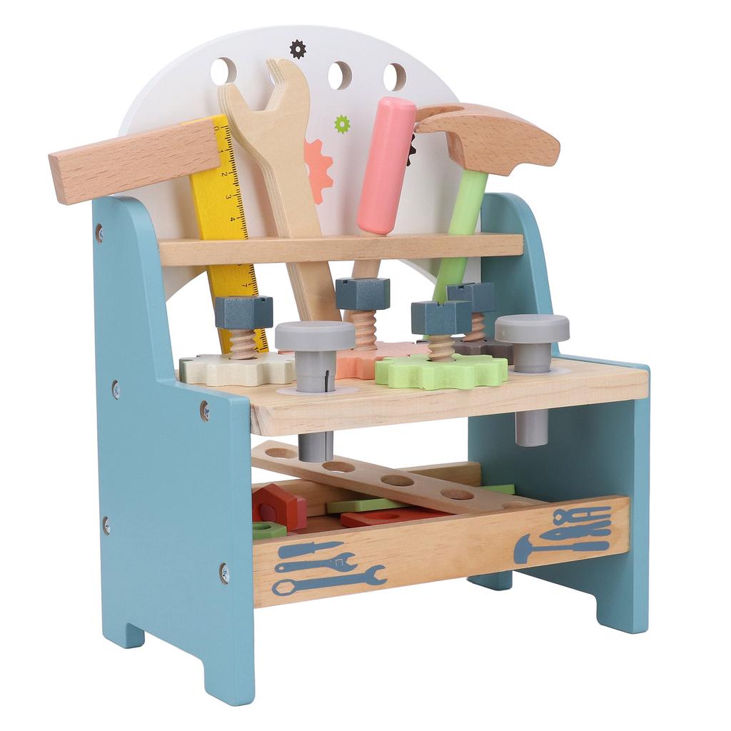 Wooden Tool Bench Kids Simulation Repair Tool Bench Early Education Disassembly Repair Tool Table Fo