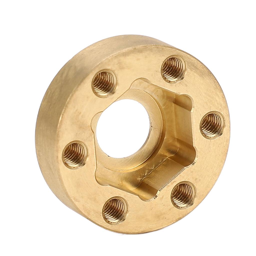 4PCS RC Wheel Hex Hub Adapter 1.9 2.2in Rustproof Widen Brass Wheel Weights for RC Crawler 9mm / 0.35in