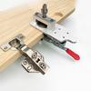 1 Set Woodworking Hinge Hole Locator 35MM Aluminum Alloy Hinge Puncher Wood Locator Hinge Boring Jig Drilling Guide Locator