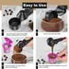 1 Pcs Coffee Scoop With Funnel For Reusable K-cup Coffee Pot 2 Tablespoon Capacity Coffee Measuring Spoon Kitchen Accessories