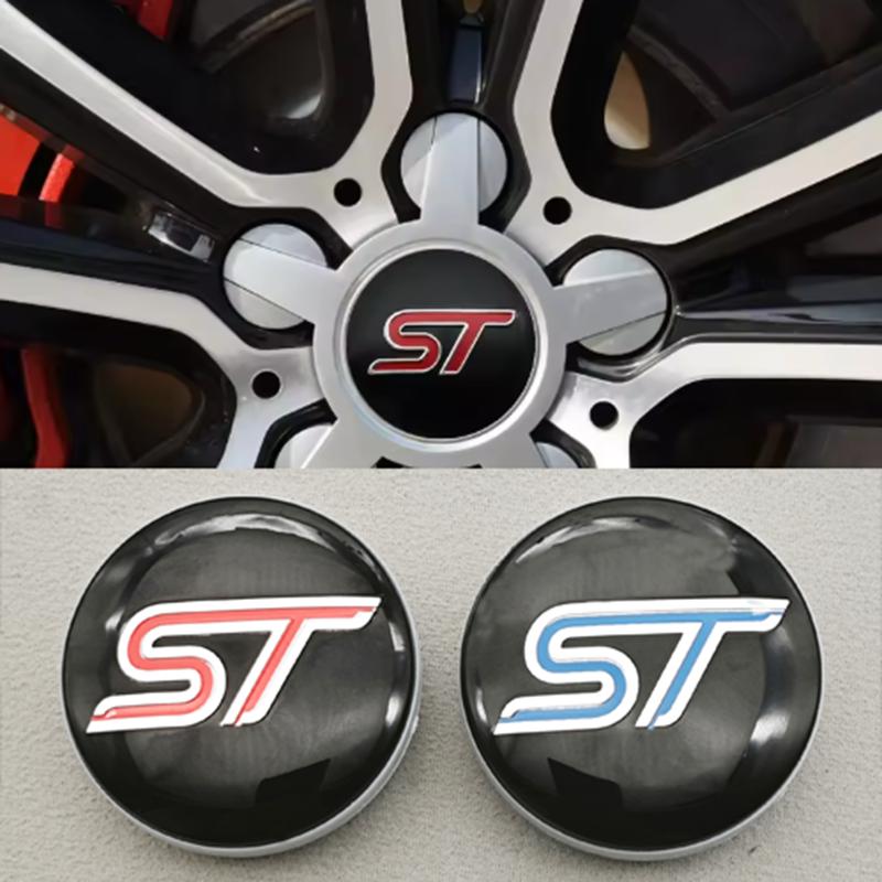 4Pcs 54mm Car Wheel Center Hub Cap Rim Cover For Ford ST Fiesta Focus Edition Puma X KUGA Mondeo Ecosport Car Auto Accessories