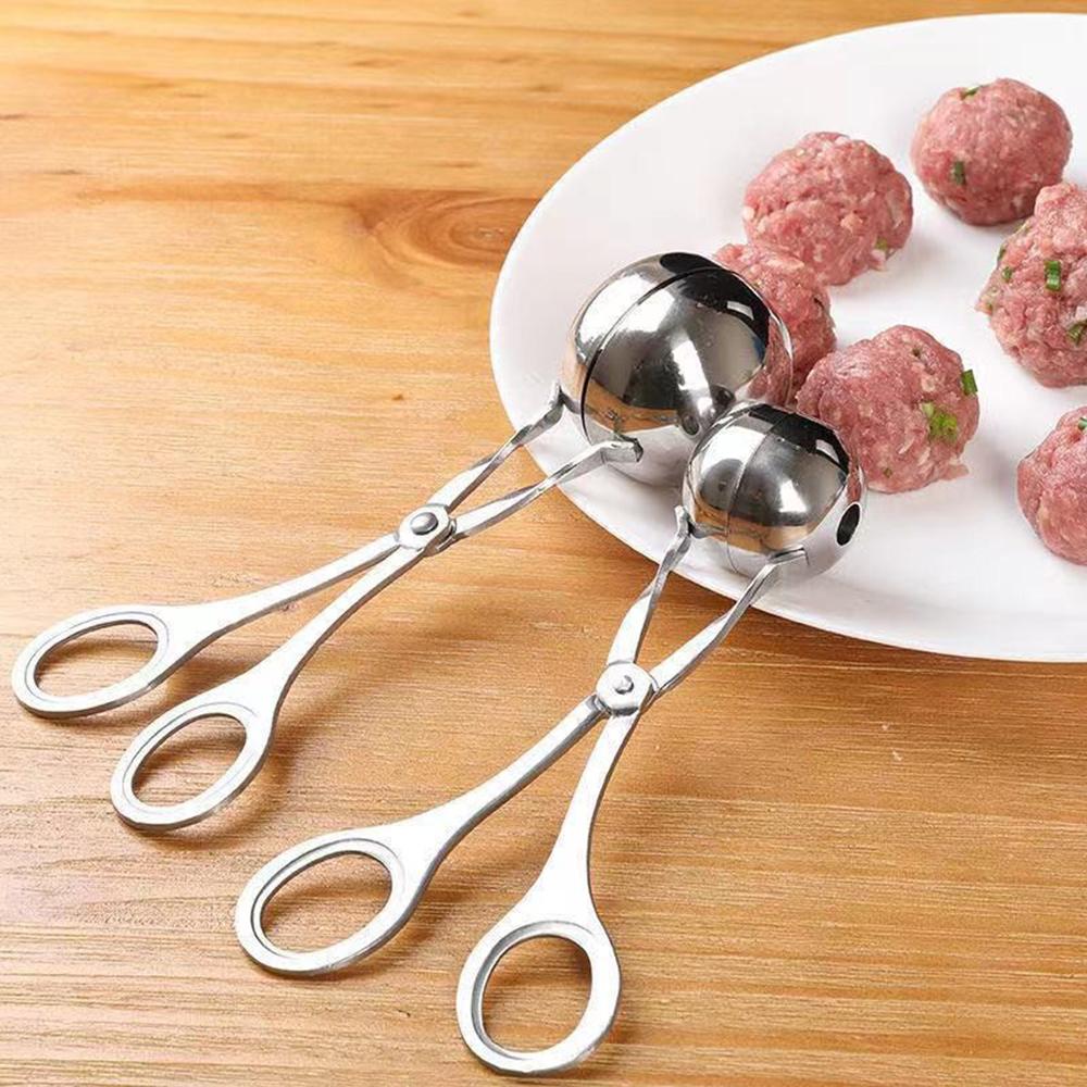 1PC Stainless Steel Meatball Maker - Household Mold - For Making Rice Balls - Non-Stick Meatball Holder