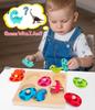 Montessori Wooden Dinosaur Puzzles Toys for Toddlers Dinosaur Match Eggs Peg Puzzles Early Learning Educational for Kids Gifts