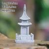 Vintage Zen Miniature Sand Stone Tower Pavilion Ornaments Lantern Figurines Japanese Garden Bonsai Rockery Lanscaping Home Decor