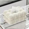 Facial Tissue Holder Non Slip Ceramic Tissue Box Cover Tissue Dispenser for Living Room Home Household Kitchen Countertop