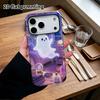 Phone Case: 2D Flat Design Suitable for iPhone 18 17 16 15 14 13 Pro Film Protective Case, Couple Style, Cute Ghost, Christmas and Halloween Gift
