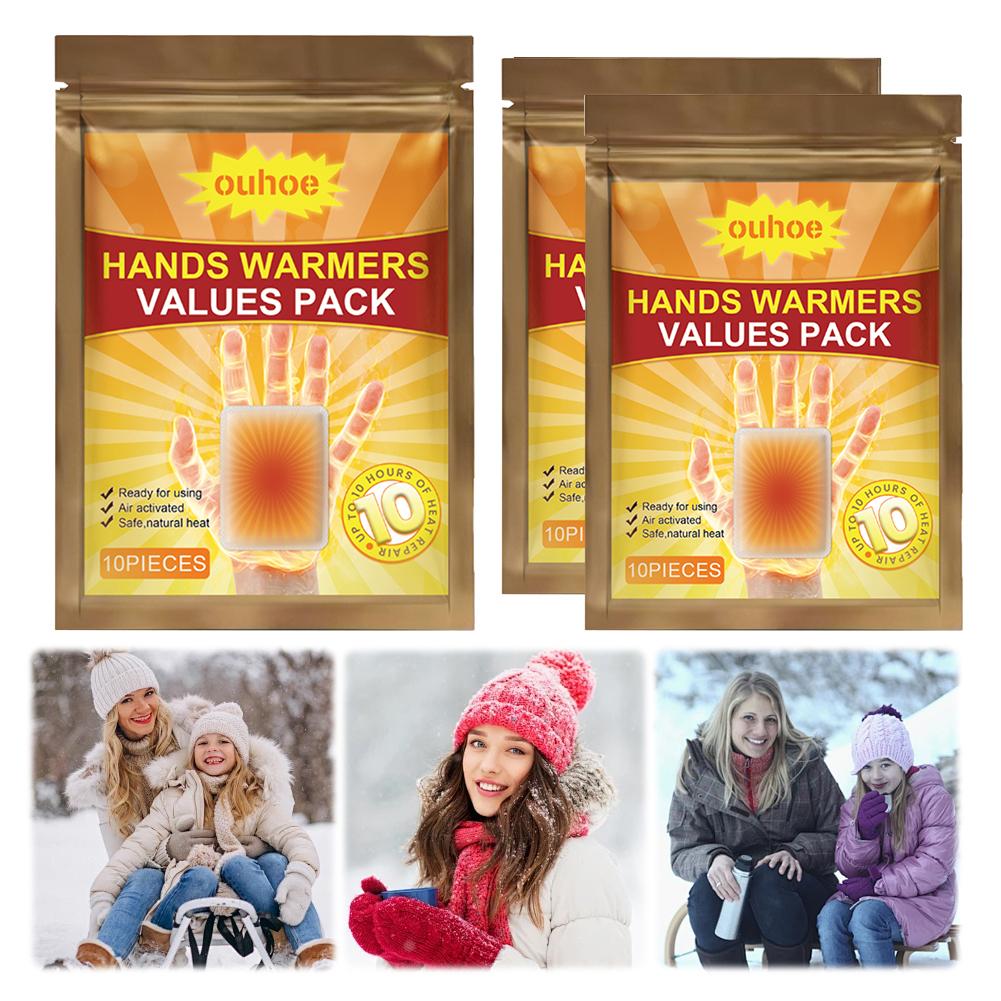 10-20PCS Body Heat Warmer Insole Foot Heat Self Heating Warm Paste Multifunctional Disposable Adhesive Warmer Heating Pad Winter