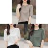 Ice Silk Short Sleeve T Shirt With Knitted Hollow Design For Summer Casual Women