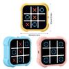 Educational Game, Electronic 4 In 1 Handheld Puzzle Game Toy Travel Noughts and Crosses Game Board Game for Kids Adults